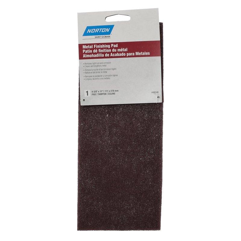PAD ABRASIVE MAROON 4-3/8X11IN