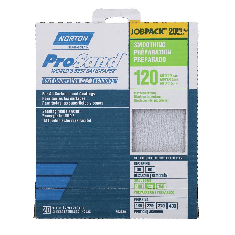SANDPAPER AL OXD 120GRT 9X11IN