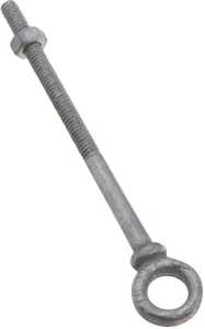 EYE BOLT W/NUT 1/4X4IN GALV