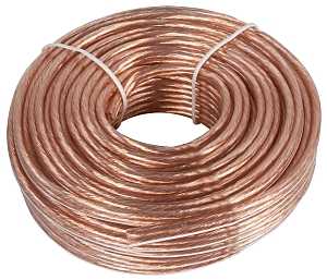 WIRE SPEAKER 18GAU 50FT CLEAR