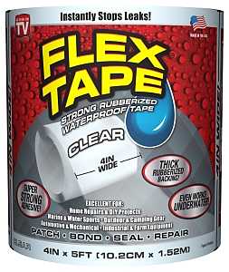 TAPE FLEX WTRPRF CLEAR 4INX5FT