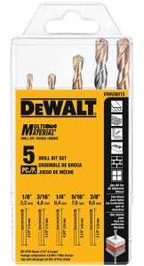 DRILL BIT SET MUL-MATRL 5 PC