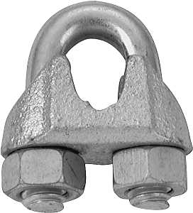 ROPE CLIP WIRE GALV 3/8