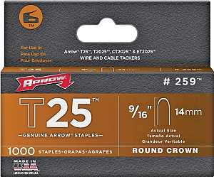 STAPLE F/T25 BX1100 9/16IN