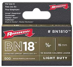 NAILS BRAD PNEU BROWN 5/8IN