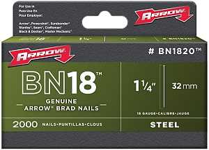NAILS BRAD 18GA 1-1/4IN