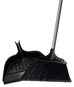 BROOM ANGLE W/DUSTPAN LG 15IN