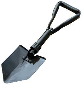 FOLDING SHOVEL STEEL BLD 10IN