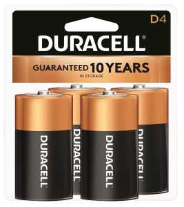 BATTERY ALKALINE CU TOP CD-4D