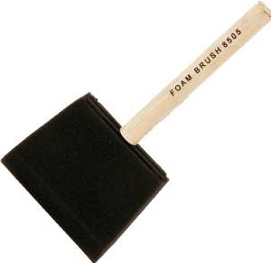 BRUSH FOAM HIGH DENSITY 4IN
