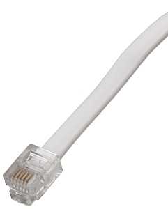CORD TELEPHONE LINE 25FT WHITE