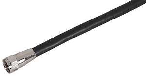CABLE COAX RG6/F CONN 6FT BLK
