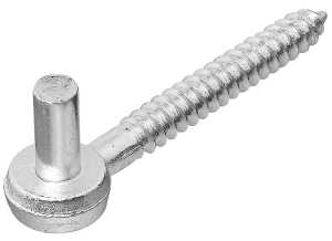 HOOK SCREW STEEL 5/8X5IN ZINC
