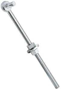 HOOK BOLT STEEL 5/8X12IN ZINC