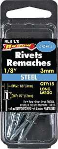 RIVET LONG STEEL 1/8X1/2IN