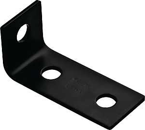 BRACE CORNER 3.5X1.5X1/8 BLK