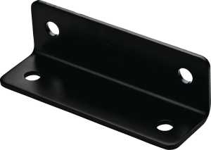 BRACE CORNER 1.6X5X1/8 BLK STL