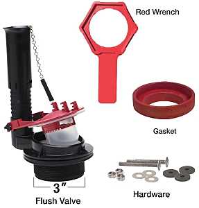 KIT FLUSH VALVE ADJ W/3IN FLPR