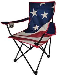 CHAIR FOLD FLAG AMERICAN