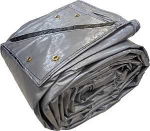 HAY BALE COVER SLV/BLK 25X36FT