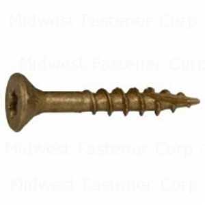 DECK SCREW EXT TAN NO9X1-1/2IN
