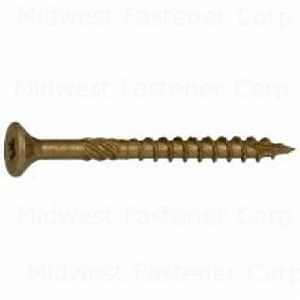DECK SCREW EXTR TAN NO9 X 2IN