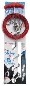 TIE OUT SPIRAL STAKE/CABLE