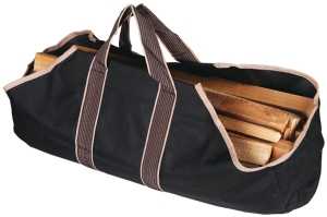 WOOD BAG CANVAS BASE BRN 18IN