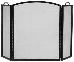 FIRESCREEN 3PNL 32X51.75IN BLK