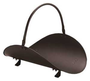 HOLDER FIREWOOD METAL 19IN BLK
