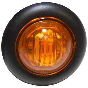 M/C LT LED PC-RATED RND AMBER