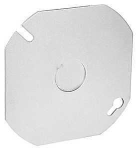 OCTAGON BLANK COVER FLAT 4IN