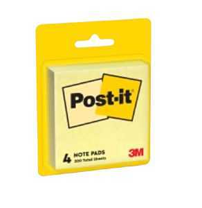 PAD NOTE POST-IT CANARY 3X3IN